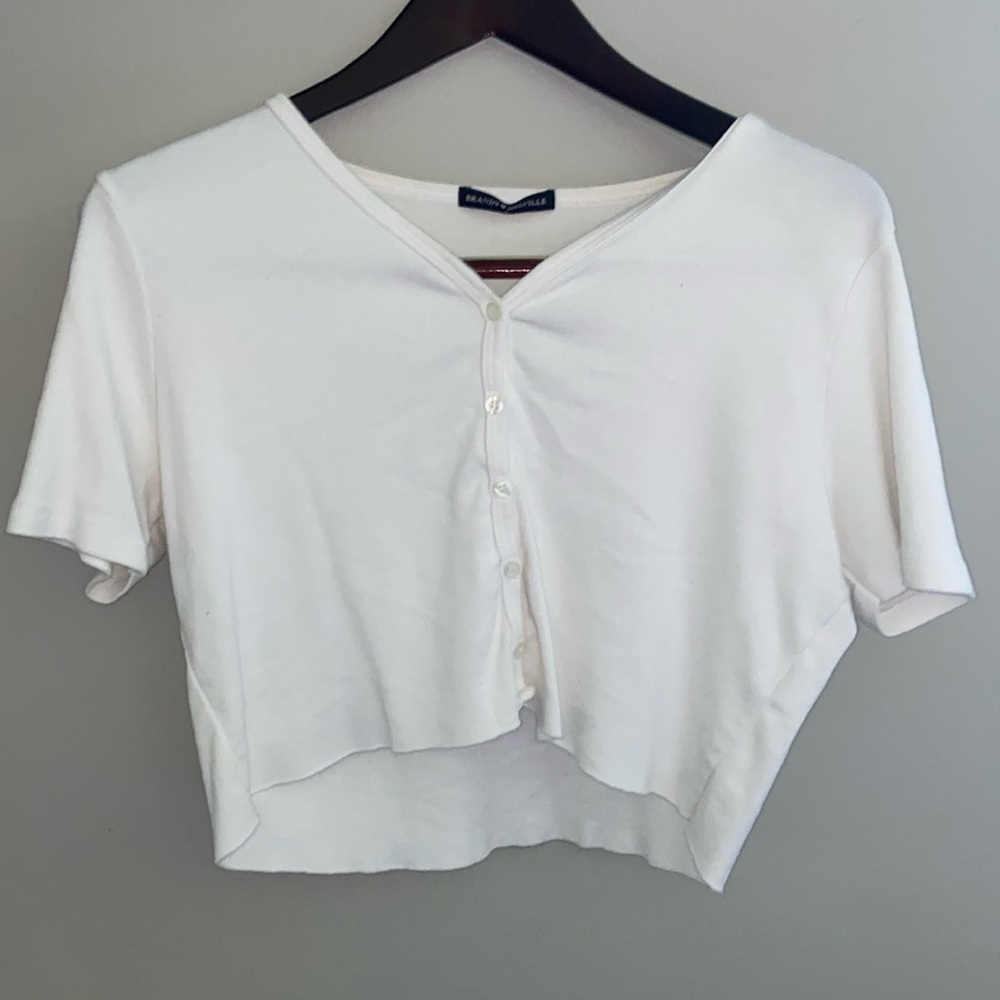 White Brandy Melville Button Up Shirt